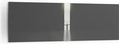 Produktbild von Bild auf Leinwand - Leinwandbild - Einteilig - Tor Mensch Licht - 160x50cm - Wand Bild - Wanddeko - Wandbilder - Leinwanddruck - Bilder - Wanddekoration - Leinwand bilder - Wandbild - AB160x50-4698