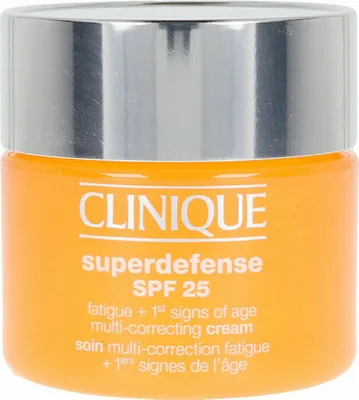 Produktbild von Clinique Superdefense Broad Spectrum SPF 25 Fatigue + 1st Signs Of Age Multi-Correcting Cream, Frauen, 50 ml, Creme, Mischhaut, ölige Haut, Anti-Aging, Feuchtigkeitsspendend, Schutz, Topf