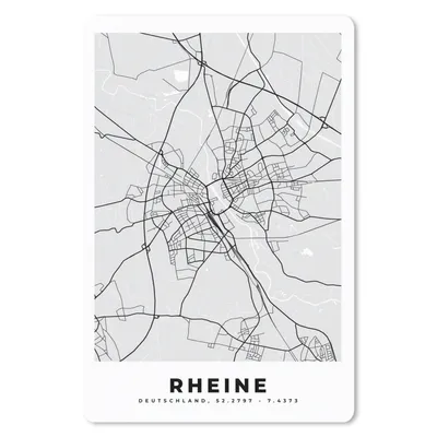 Produktbild von MuchoWow® Mauspad Mousepad Karte - Deutschland - Rheine - Stadtplan 40x60 cm - Mousepads - Maus Mat - Pad - Mausunterlage - Schreibtisch Accesoire