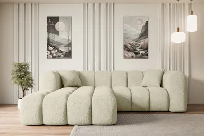 Produktbild von ALTDECOR Ecksofa in L-Form OLEA-L1 - 231x173x74 cm Beige - Corner Sofa Bett Eckcouch Couch Wohnlandschaft Cauchsofa