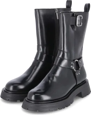 Produktbild von Tamaris Damen Stiefeletten/ Biker Boots Schwarz Kunstleder Größe: 36