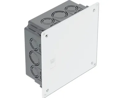 Produktbild von Abzweigkasten, UP, mit weißem Deckel, 150 x 150 x 65