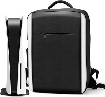 Produktbild von Konsole Rucksack für PS5, große Kapazität Travel Carrying Case, PSS SLIM torage Bag Controller, Headset, Game Discs Accessoriess