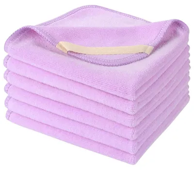 Produktbild von Gesichtstücher waschbar Abschminktücher 30x30 cm Hellviolett 6er Pack