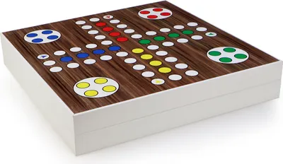 Produktbild von 5 in 1 Spielesammlung Mühle, Dame, Ludo, Backgammon, Schach