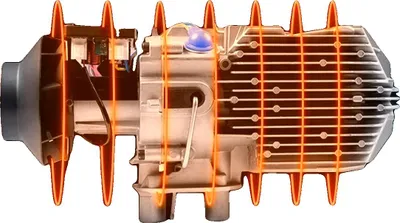 Obrázek produktu pro Dieselový ohřívač vzduchu, 8 kW, 12 V, nastavitelný teplotní rozsah 18 ℃-40 ℃, objem nádrže 5 l, dosah dálkového ovládání 30 m