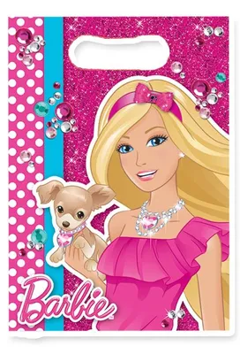 Produktbild von Barbie Partytüten für Kindergeburtstag, Mitgebsel und kleine Geschenke, 8 Stück