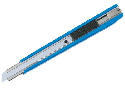 Immagine prodotto di Tajima Auto-Blade-Lock Cutter 9 mm con 3 lame.Display 60 pezzi, giallo, blu, rosso