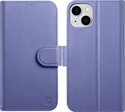 Immagine prodotto di Icarer Custodia portafoglio 2In1 Iphone 14 Pro in pelle con patta anti-Rfid viola chiaro (Wmi14220726-Lp)