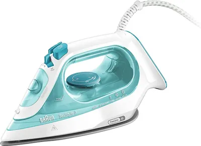 Produktbild von Braun SI 3041 GR Dampfbügeleisen Keramik-Bügelsohle Türkis, Weiß 2350 W