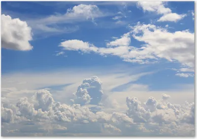 Produktbild von Tulup® Glas-Bild - 100 x 70 - Wandbild aus Glas - Wandkunst - Wandbild hinter gehärtetem Sicherheitsglas - Landschaften - Wolken Himmel - Blau