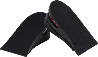 Produktbild von Männer Frauen Universal atmungsaktiv Höhe erhöhen Einlegesohlen Schuh Lift Pads Kissen 5cm Schwarz