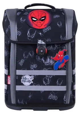 Produktbild von McNeill Spider-Man 2, Federmäppchen, Pencil pouch, Schultasche, Sporttasche, Junge, Rucksack, 22 l, Fronttasche, Seitentasche, Schwarz, Rot, Grau