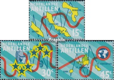 Produktbild von Briefmarken Niederländische Antillen 1973 Mi 269-271 (kompl.Ausg.) postfrisch Fernmeldeverbindung