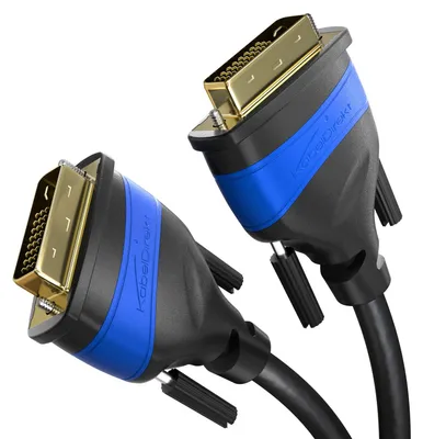 Produktbild von KabelDirekt – Dual-Link-DVI-Kabel – 10m – DVI-D 24+1 – für Monitor, 1080p