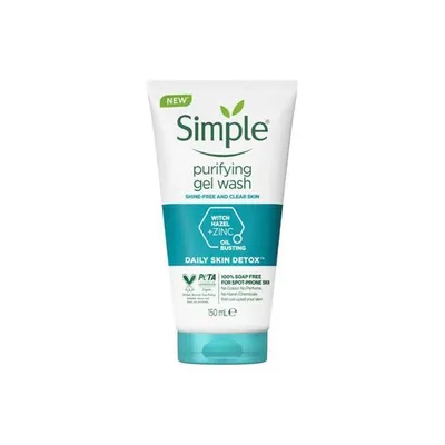 Obrázok produktu pre Simple Daily Skin Detox Purifying Facial Wash 150 ml – čistiaci gél na tvár