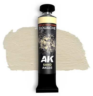 Produktbild von AK Interactive AKG03 - SAND - AK GOUACHE 20 ml - Neu