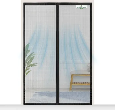 Obrázek produktu pro Síť proti hmyzu do dveří – vysoce kvalitní ochrana proti hmyzu – 85 x 215 cm – černá