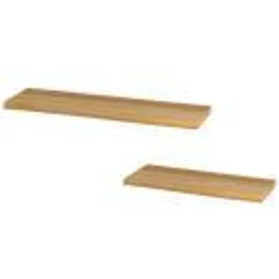 Produktbild von Wandregal-Set I 70cm & 40cm | Eiche Massiv I 2-teilig
