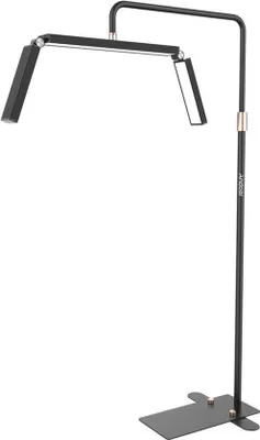 Image de Lampe sur pied - Pliable - 40 W LED - Graduable - Avec télécommande - Noir