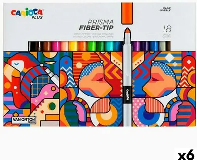 Image de Set de marqueurs Carioca Prisma Coloré 18 pièces (6 pièces)