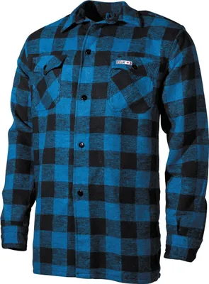 Produktbild von Holzfällerhemd, blau-schwarz, kariert XL