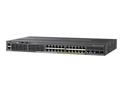 Produktbild von Cisco Catalyst WS-C2960X-24TS-LL - Managed - L2/L3 - Gigabit Ethernet (10/100/1000) - Vollduplex - Rack-Einbau