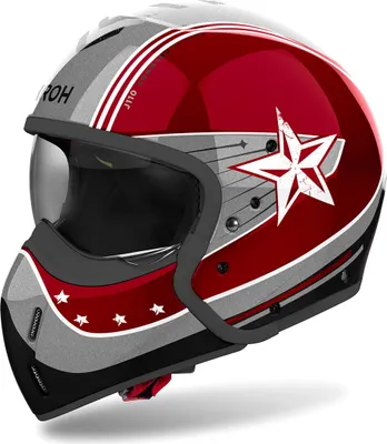 Produktbild von Modular Helm AIROH J 110 Command Glänzendes Rotgrau größe S