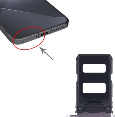 Produktbild von Für Xiaomi 14 Dual SIM Karten Halter Card Tray Ersatzteil Lila