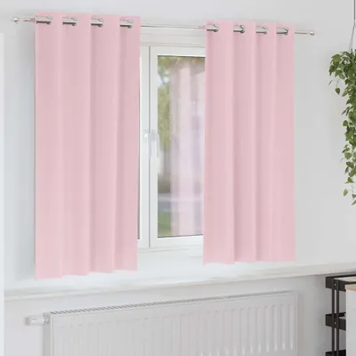Produktbild von Verdunkelungsvorhänge mit Ringen, 2 Stück, babyrosa, 175 x 140 cm