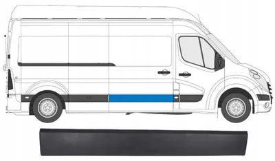 Produktbild von Zierleiste Türleiste Seitenleiste rechts für Renault Master III / Opel Movano B
