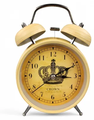 Produktbild von Retro Analog Wecker, Ohne Ticken, Tischuhr Nachttischuhr (14-4) Vintage Retro Nostalgie aus Metall, Antik Standuhr Schreibtischuhr Uhr Tischwecker mit Alarm