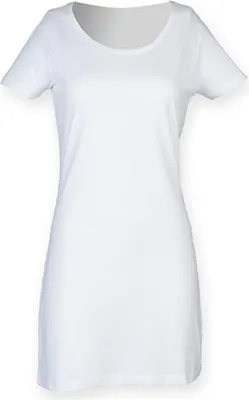 Produktbild von SF Women SK257 | Damen Shirt Women`s T-Shirt Dress - Farbe: White - Größe: S
