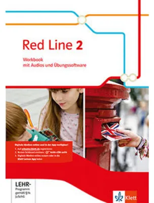 Produktbild von Red Line 2. Workbook mit Audios und Übungssoftware Klasse 6