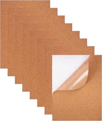 Produktbild von Selbstklebende Korkplatten - DIY Pinnwand - 8 Stück - 30x21 cm - 2 mm Dick