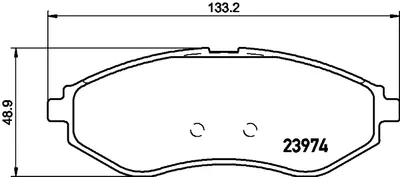 Produktbild von HELLA Bremsbeläge Satz Vorne Bremsklötze für CHEVROLET Aveo / Kalos Schrägheck (T250, T255) 8DB 355 011-251