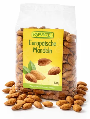 Zdjęcie produktu dla Rapunzel 269011, Migdał, 500 g, 624 kcal, 22,1 g, 54,1 g