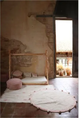 Immagine prodotto di 120x120 cm Tappeto per bambini Bubbly Vintage Nude circle