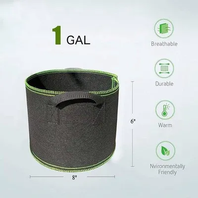 Image de Sacs de germination durables, lot de 5, en non-tissé, pour une croissance rapide