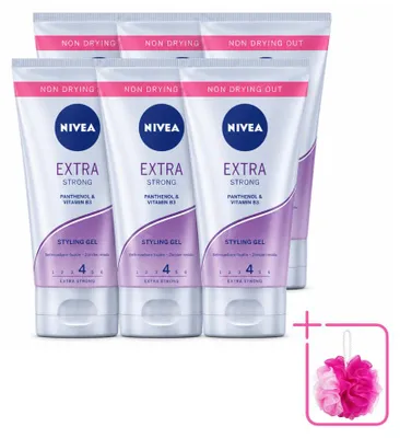 Imagen del producto de 6 x Gel moldeador NIVEA Extra Fuerte - 150 ml - Paquete económico - 6 unidades