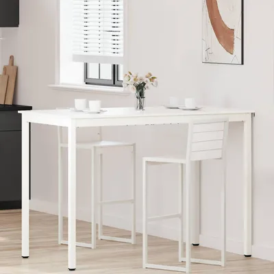 Produktbild von Maison Exclusive - Bartisch Weiß 150 x 80 x 105 cm Massives Kiefernholz