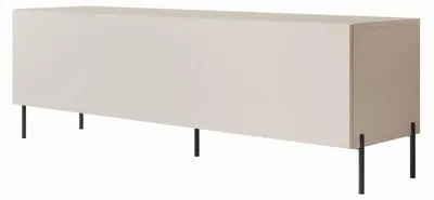 Obrázek produktu pro TV stolek COLGANTE Kaschmir, šířka 150 cm, s LED osvětlením a na rovných černých nožkách