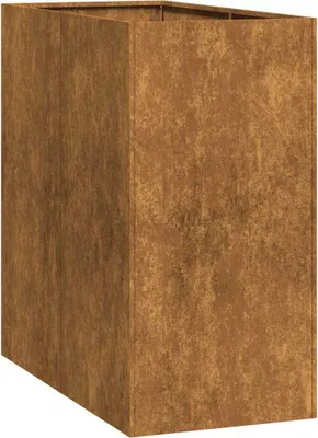 Image de vidaXL Bac à plantes rouillé 40x80x80 cm Acier résistant aux intempéries