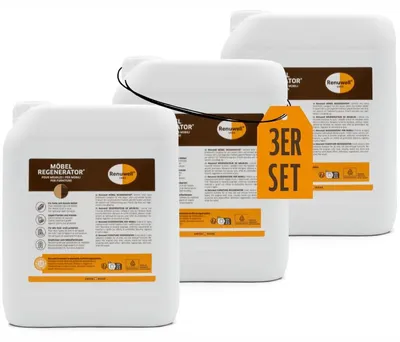 Produktbild von Renuwell Möbel-Regenerator Holz Möbelpflegemittel Spar-Sets 3 x 5 Liter