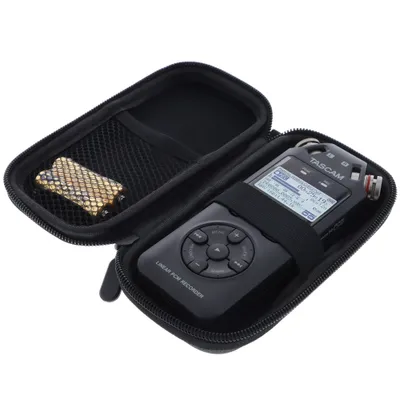 Produktbild von foto-kontor Tasche kompatibel mit TASCAM DR-05X Audio Recorder Hülle Schutzhülle Tragetasche Case - sicherer Schutz für unterwegs - schwarz