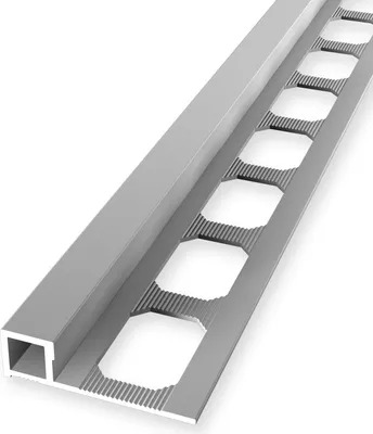 Produktbild von Randleistenprofil 9 x 31 x 2500 mm Quadratprofil Einfasshöhe 9 mm Aluminium Geschlossen Gestanzt Silber Küberit