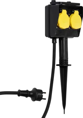 Produktbild von ViVanco™GS2 H07RN, 3 m, Draußen, Typ F, Type F (CEE 7/4), Gerade, IP44