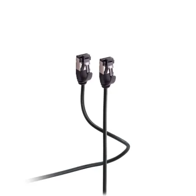Produktbild von Patchkabel CAT. 8.1 U/FTP PIMF, extra dünn TPE schwarz 10,0m