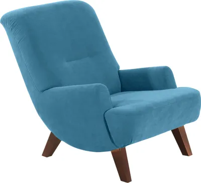 Produktbild von Max Winzer Sessel Brandford - Velourstoff petrol - Maße: 71 x 101 x 80 cm