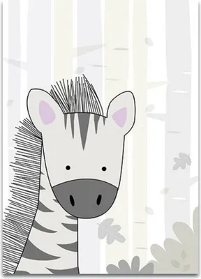 Produktbild von TPFLiving Kunstdruck LW-1034 (OHNE RAHMEN) Poster - Leinwand - Wandbild - Hochauflösender Giclée-Druck, langlebig und hochwertig - Löwe, Zebra, Nilpferd, Affe, Dinosaurier, Giraffe  für Kinderzimmer -  - Größe: 21x30cm